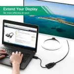 UGREEN DP ذكر إلى VGA أنثى محول (أسود)