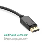 UGREEN DP ذكر إلى VGA أنثى محول (أسود)