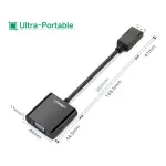 UGREEN DP ذكر إلى VGA أنثى محول (أسود)