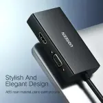 UGREEN محول Mini DP إلى HDMI/VGA/DVI بدقة 4K (أسود)