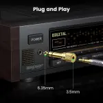 UGREEN 6.5mm ذكر إلى 3.5mm أنثى محول