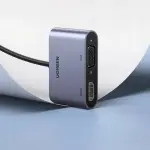 UGREEN USB 3.0 إلى HDMI+VGA محول