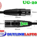 UGREEN Cannon Male to Female Microphone Extension Audio Cable 3m (Black)