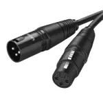 UGREEN Cannon Male to Female Microphone Extension Audio Cable 3m (Black)