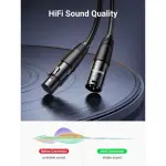 UGREEN Cannon Male to Female Microphone Extension Audio Cable 10m (Black)