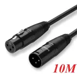 UGREEN Cannon Male to Female Microphone Extension Audio Cable 10m (Black)