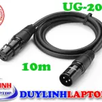 UGREEN Cannon Male to Female Microphone Extension Audio Cable 10m (Black)
