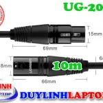 UGREEN Cannon Male to Female Microphone Extension Audio Cable 10m (Black)