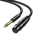UGREEN 6.5mm إلى Cannon أنثى AV كابل 2m (أسود)