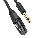 UGREEN 6.5mm to Cannon Female AV Cable 5m (Black)