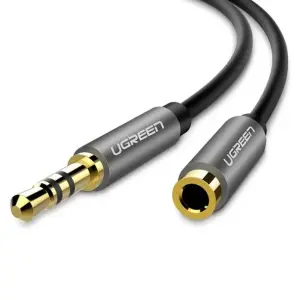 UGREEN 3.5mm Male to Male 4-Pole Microphone Audio Cable 3m (Blue aluminum shell + Braid)