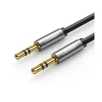 UGREEN 3.5mm ذكر إلى ذكر 4-Pole ميكروفون كابل صوت 3m (أزرق ألمنيوم shell + Braid)