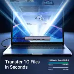 UGREEN USB 3.0 إلى 4*USB 3.0 موزع 20CM مع Type C منفذ طاقة
