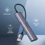 UGREEN USB 3.0 إلى 4*USB 3.0 موزع 20CM مع Type C منفذ طاقة