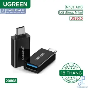 UGREEN USB-C إلى USB 3.0 A أنثى محول (أسود)