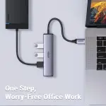 UGREEN USB-C إلى 4-منفذ USB 3.0 موزع حتى 5Gpbs Without منفذ طاقة (ألمنيوم علبة)