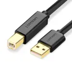 UGREEN USB 2.0 AM إلى BM كابل طابعة 1m (أسود)