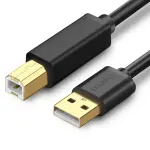 UGREEN USB 2.0 AM إلى BM كابل طابعة 2m (أسود)