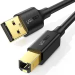 UGREEN USB 2.0 AM إلى BM كابل طابعة 2m (أسود)
