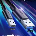 UGREEN USB-C ذكر إلى USB 3.0 A 3A كابل بيانات 1M