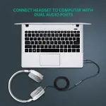 UGREEN 3.5mm Female to 2 Male Audio Cable Aluminum Case (Black)