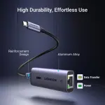 UGREEN USB-C 3.1 GEN1 إلى 2.5G محول إيثرنت