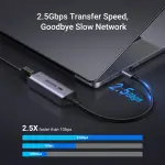UGREEN USB-C 3.1 GEN1 إلى 2.5G محول إيثرنت