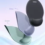 UGREEN لوحة ماوس مريحة مع مسند للمعصم رمادي