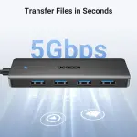 UGREEN USB 3.0 A 4 منافذ موزع