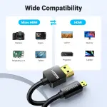 UGREEN من Micro HDMI إلى كابل HDMI 3m (أسود)