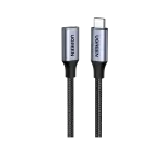 UGREEN USB-C ذكر إلى USB-C أنثى Gen2 غلاف ألمنيوم مضفر كابل تمديد 1m (Dark رمادي)