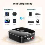 UGREEN لاسلكي Bluetooth Audio مستقبل 5.0 مع 3.5mm و 2RCA محول مع SRRC