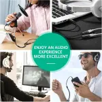 UGREEN 3.5mm male to 2 Female Audio Cable ABS Case (Black)