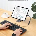 UGREEN USB-C ذكر إلى USB 3.0 A أنثى OTG كابل أسود 15CM