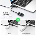 UGREEN USB 2.0 External Sound محول (أسود)