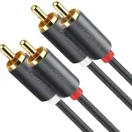 UGREEN 2RCA ذكر إلى 2RCA ذكر كابل 1m (أسود)