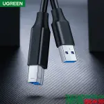 UGREEN USB 3.0 AM إلى BM كابل طابعة 1m (أسود)