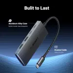 UGREEN USB-C إلى 2× USB-A 3.2+2×USB-C محول موزع حتى 10Gpbs (ألمنيوم علبة)