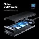 UGREEN USB-C إلى 2× USB-A 3.2+2×USB-C محول موزع حتى 10Gpbs (ألمنيوم علبة)