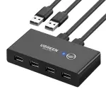 UGREEN 2 دخل 4 خرج USB 2.0 صندوق مفتاح مشاركة