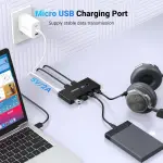 UGREEN 2 دخل 4 خرج USB 2.0 صندوق مفتاح مشاركة