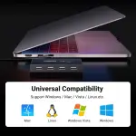 UGREEN 2 دخل 4 خرج USB 2.0 صندوق مفتاح مشاركة