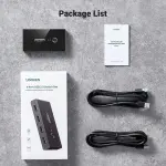 UGREEN 2 دخل 4 خرج USB 3.0 صندوق مفتاح مشاركة