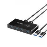 UGREEN 2 دخل 4 خرج USB 3.0 صندوق مفتاح مشاركة