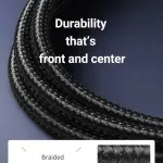 UGREEN Cat 7 Ethernet Cable Braided Pure Copper 10m (Black)