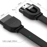 UGREEN كابل بيانات SATA 3 0.5m (أسود)