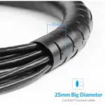 UGREEN أنبوب حماية للكابلات DIA 25mm 3m (أسود)