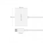 UGREEN USB Type C إلى HDMI + VGA محول (أبيض)