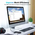 UGREEN 4-منفذ USB 3.2 Gen 2 موزع USB-C إلى 2xUSB-A + 2xموزع USB-C