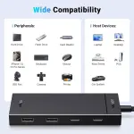 UGREEN 4-منفذ USB 3.2 Gen 2 موزع USB-C إلى 2xUSB-A + 2xموزع USB-C